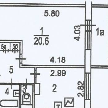 Продается 1-комнатная квартира, 38,1 м²