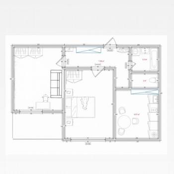 Сдается 2-х комнатная квартира, 55 м²