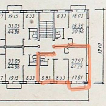 Сдается 2-х комнатная квартира, 41,6 м²