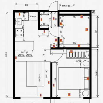 Сдается 2-х комнатная квартира, 33 м²