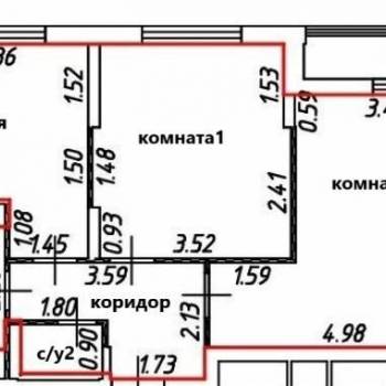 Продается 2-х комнатная квартира, 54 м²