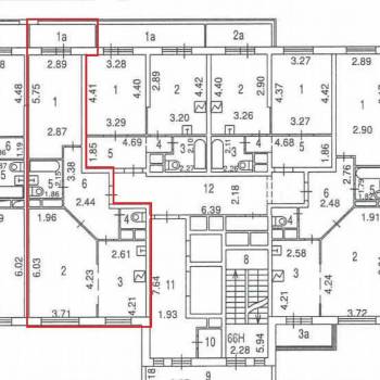 Продается 2-х комнатная квартира, 65,2 м²