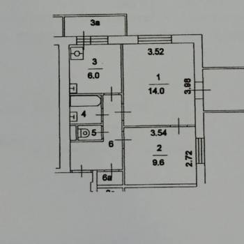 Сдается 2-х комнатная квартира, 40 м²