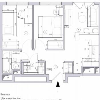 Продается 2-х комнатная квартира, 43 м²