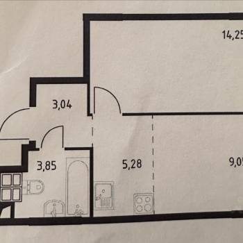 Продается 1-комнатная квартира, 35 м²