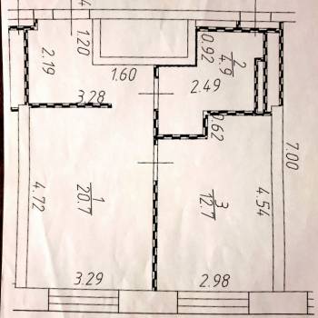 Сдается 1-комнатная квартира, 40 м²