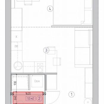 Сдается 1-комнатная квартира, 29 м²