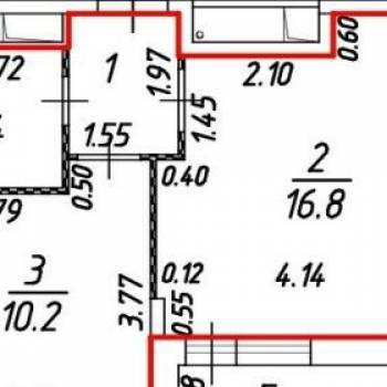 Продается 1-комнатная квартира, 33,5 м²