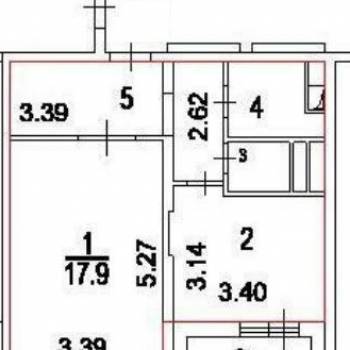 Продается 1-комнатная квартира, 41,2 м²