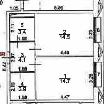 Сдается 2-х комнатная квартира, 41 м²