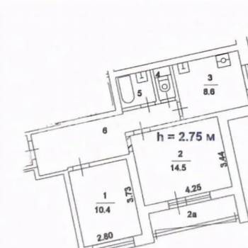Продается 2-х комнатная квартира, 48,5 м²