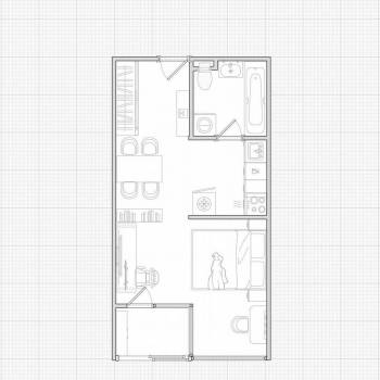 Продается 1-комнатная квартира, 34 м²