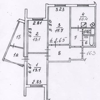 Продается 3-х комнатная квартира, 72,9 м²
