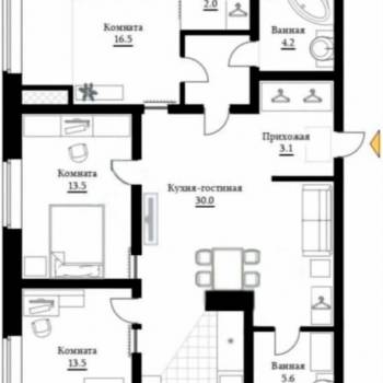 Продается Многокомнатная квартира, 88 м²
