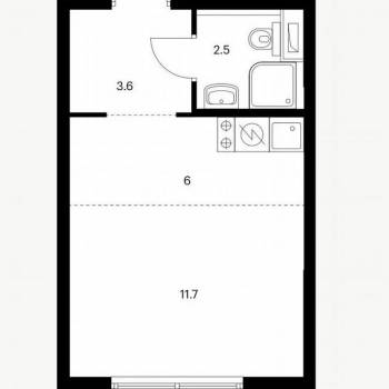 Сдается 1-комнатная квартира, 24,5 м²