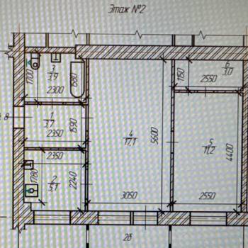 Сдается 2-х комнатная квартира, 45 м²