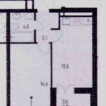 Сдается 1-комнатная квартира, 36,5 м²