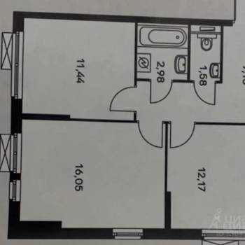 Сдается 2-х комнатная квартира, 54 м²