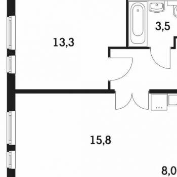 Сдается 2-х комнатная квартира, 46 м²