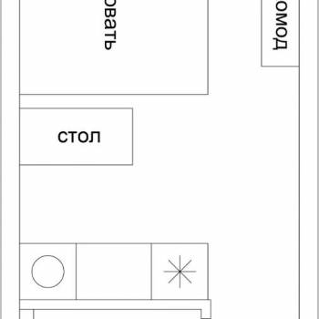 Сдается 1-комнатная квартира, 25 м²