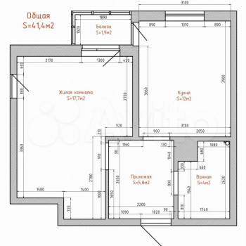 Сдается 1-комнатная квартира, 42 м²