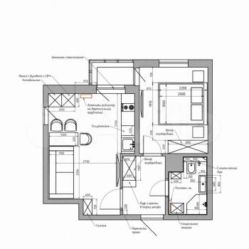 Сдается 1-комнатная квартира, 42 м²