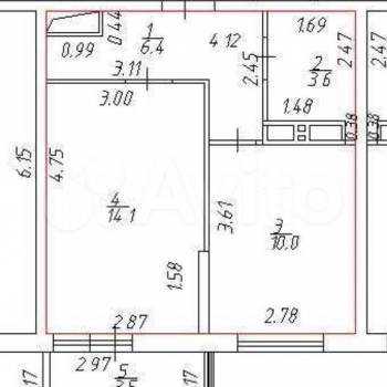 Продается 1-комнатная квартира, 35,9 м²
