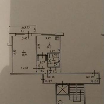 Продается 1-комнатная квартира, 36,6 м²