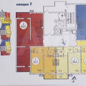 Продается 1-комнатная квартира, 38,4 м²