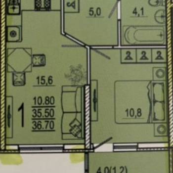 Сдается 2-х комнатная квартира, 37,2 м²