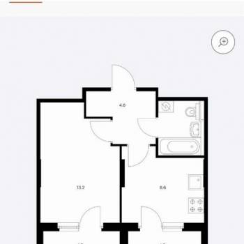 Продается 1-комнатная квартира, 32 м²