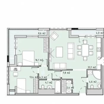 Продается 3-х комнатная квартира, 87,5 м²