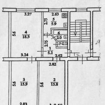 Продается 3-х комнатная квартира, 65 м²