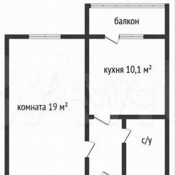 Продается 1-комнатная квартира, 37,8 м²