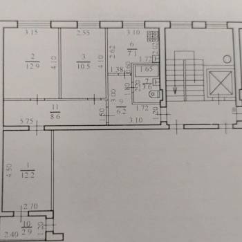 Продается 3-х комнатная квартира, 61,1 м²