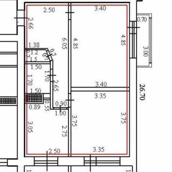 Продается 2-х комнатная квартира, 50,2 м²