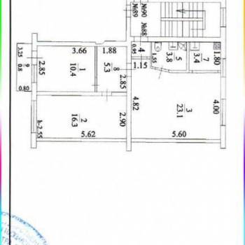 Сдается Многокомнатная квартира, 60 м²