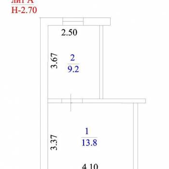 Продается 1-комнатная квартира, 23 м²