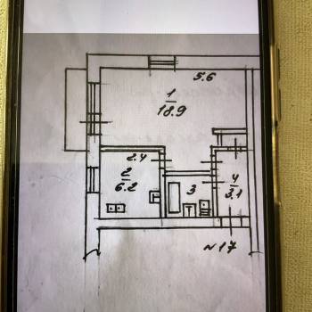 Сдается 1-комнатная квартира, 32,6 м²