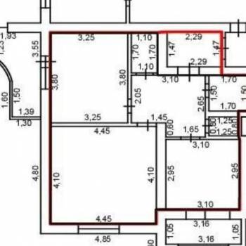 Продается 2-х комнатная квартира, 59,1 м²