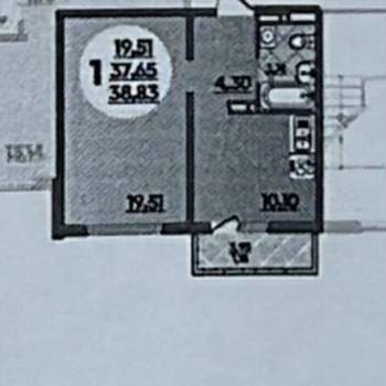 Сдается 1-комнатная квартира, 40 м²