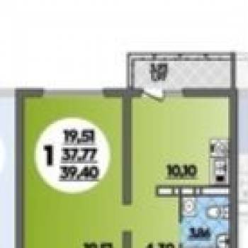 Сдается 1-комнатная квартира, 37 м²