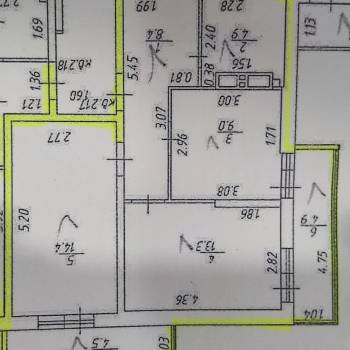 Продается 2-х комнатная квартира, 56,4 м²