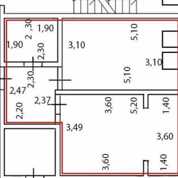 Продается 1-комнатная квартира, 50 м²