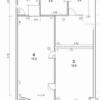 Продается 2-х комнатная квартира, 46,1 м²