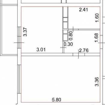 Продается 1-комнатная квартира, 40 м²