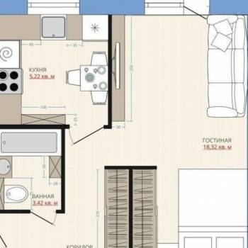Сдается 1-комнатная квартира, 30 м²