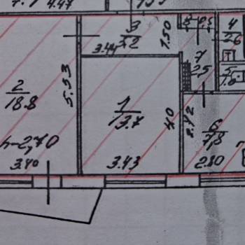 Продается 2-х комнатная квартира, 52,1 м²