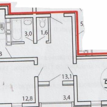 Продается 2-х комнатная квартира, 59,8 м²