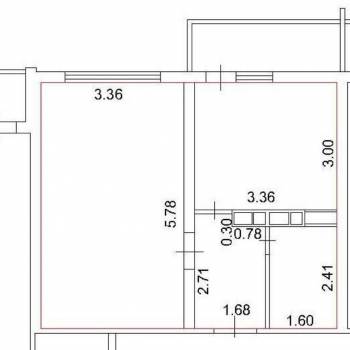 Продается 1-комнатная квартира, 38 м²